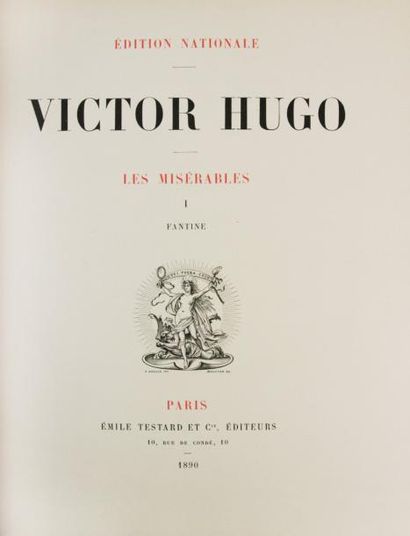 HUGO (Victor) OEUVRES COMPLÈTES. Paris, Lemonnyer et G. Richard et Cie,Testard, 1885-97.
43...