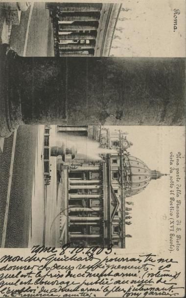 1903 - Tony GARNIER, architecte pensionnaire à la Villa Médicis à Rome 
Carte postale...