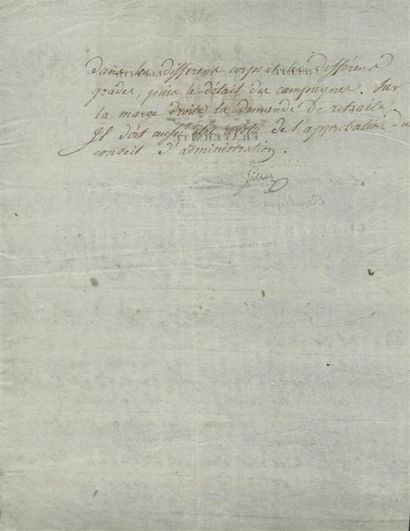 1794 - Conventionnel Pierre-Mathurin GILLET Lettre avec une vignette révolutionnaire...