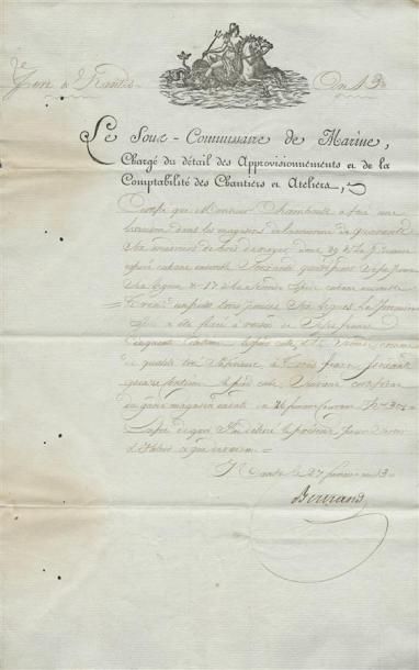 1804 
Très belle vignette signée Godard représentant l'allégorie de la République...