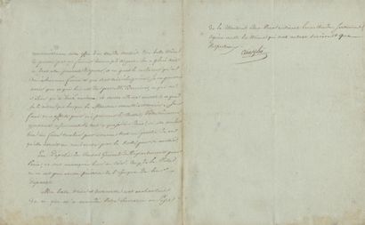 1806 - ARRIGHI, Préfet du département de Liamone en Corse 
Lettre de deux pages datée...