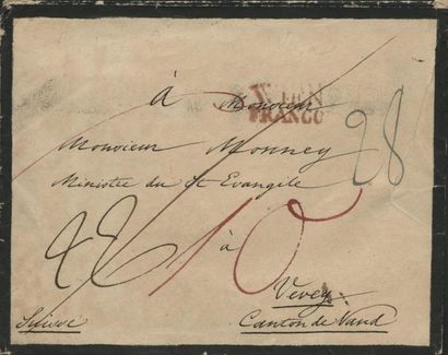 1833/1835 - PRINCE GUSTAVE DE VASA fils du Roi de Suède Gustave IV Trois lettre manuscrites...