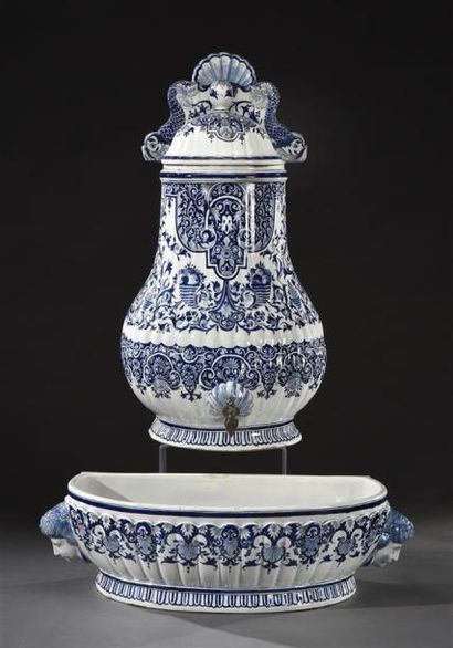 Céramique - Faïence - Porcelaine Manufacture de SAMSON, dans le goût de ROUEN Grande...