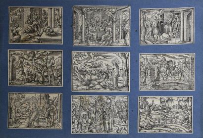 ESTAMPES Ecole ALLEMANDE du XVIe siècle Ensemble 53 gravures sur bois (in texte)...