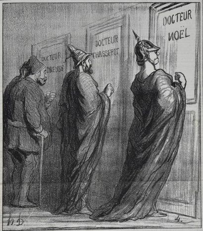 ESTAMPES Honoré DAUMIER (180 - 1879) et divers
Très fort lot de lithographies extraites...