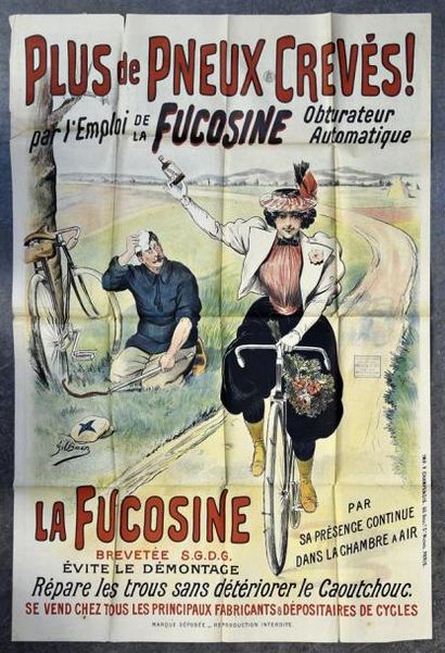 ESTAMPES Gil BAER (1859-1931) Plus de pneus crevés. La FUCOSINE (obturateur automatique)...