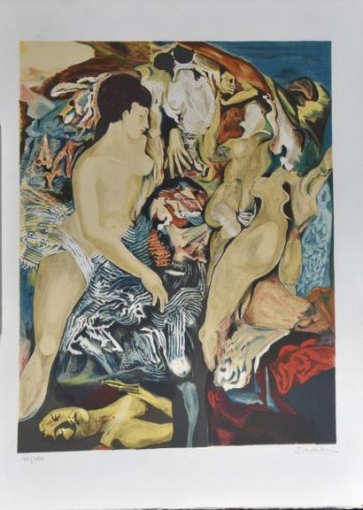 ESTAMPES AFFICHES GALERIE / LYON XXe siècle10 affiches d'expositions : Schoendorff...