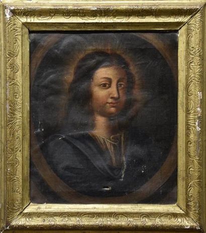 TABLEAUX ANCIENS École ITALIENNE de la fin du XVIIIe siècle Portrait de Jésus adolescent...