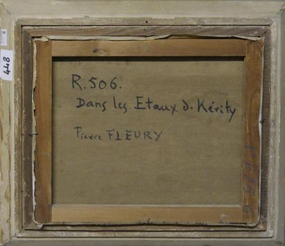 Art moderne et contemporain Pierre FLEURY (1900-1985) Dans les étocs de Kerity Huile...