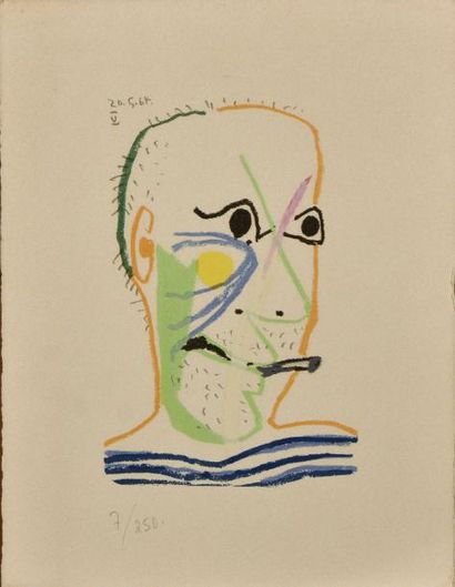 D'aprés Pablo Picasso (1881-1973) Le Goût du bonheur, 1970 (Carnet I, Planche 17...