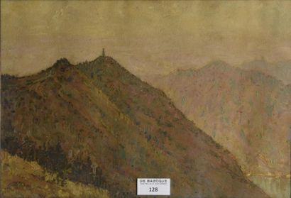 José MINGRET (1880-1969) Lac en montagne
Huile sur papier, signée et datée 38 en...