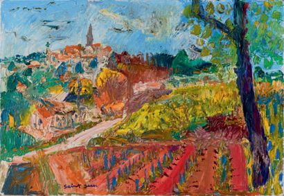 Marcel SAINT-JEAN (1914-1994) Paysage d'automne à la Cadière d'Azur, 1984
Huile sur...