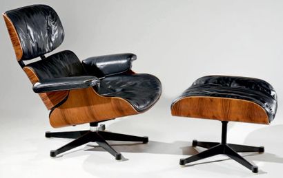 Charles (1907-1978) & Ray (1912-1988) EAMES Édition MOBILIER INTERNATIONAL Fauteuil...