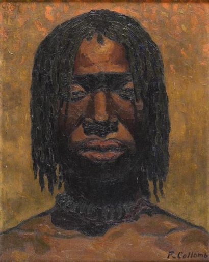 Fernand COLLOMB (1902-1981) Portrait d'Africain
Huile sur toile, signée en bas à...