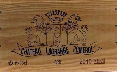 null 6 B CHÂTEAU LAGRANGE (Caisse Bois) Pomerol 2010