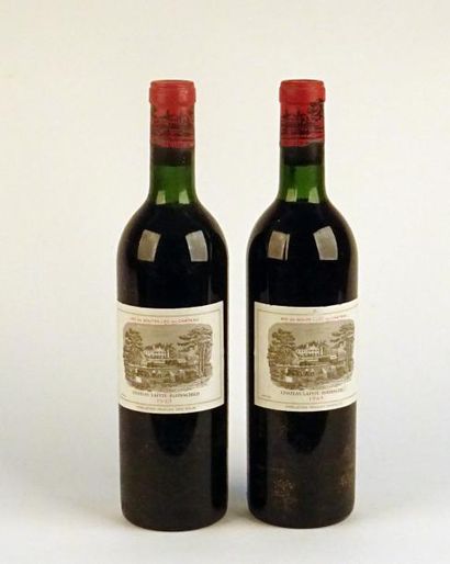 null 2 B CHÂTEAU LAFITE ROTHSCHILD (T.L.B à T.L.B+; quelques légers manques étiquettes...