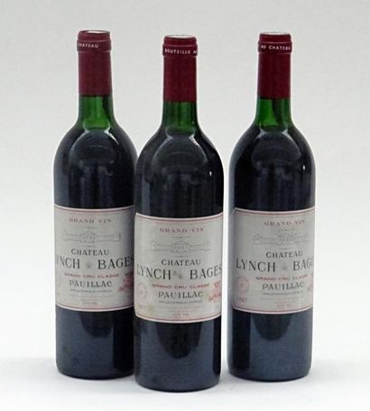 null 3 - B  - CHÂTEAU LYNCH BAGES (2 T.L.B.+; 1 H.E.+; e.t.h. légères; 1 c.c. légères...