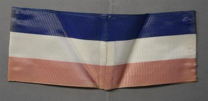 Armes - Décorations - Militaria FRANCE Brassard tissu FFI HAUT-RHIN En rayonne tricolore...
