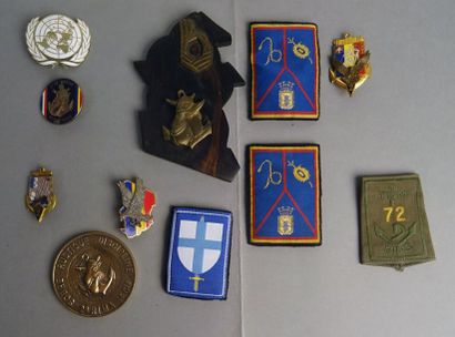 Armes - Décorations - Militaria FRANCE Lot d'insignes et de souvenirs d'un soldat...