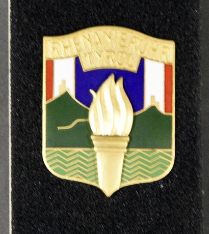Armes - Décorations - Militaria FRANCE Insigne Rhénanie, Rhur, Tyrol 