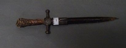 Armes - Décorations - Militaria FRANCE ou ALLEMAGNE Dague de chasse, XIXe siècle...