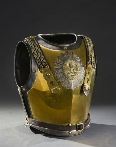 Armes - Décorations - Militaria FRANCE Cuirasse de carabinier troupe modèle 1825,...