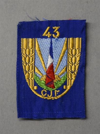 Armes - Décorations - Militaria Chantier de Jeunesse Insigne de beret du CJF 43