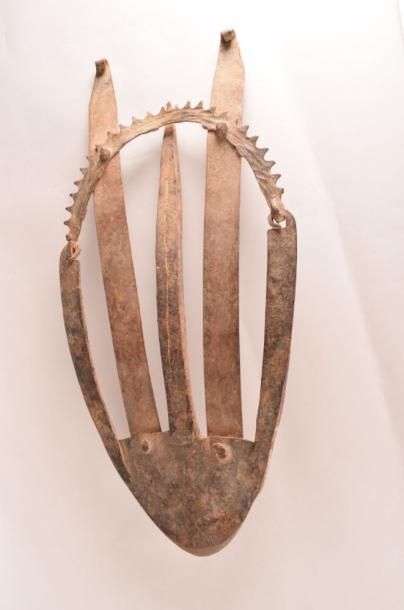 null Element aratoire africain en métal L. 48 cm Rouille