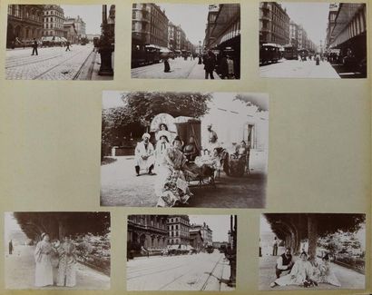 null Album hétéroclite, vers 1895
Album composé de 36 épreuves mêlant photographies...