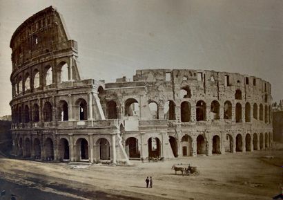 null ROME, 1870
Colysée ou Amphithéâtre Flavien et Pont d'Ange et Mausolée d'Adrien...