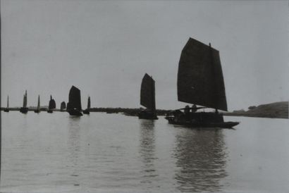 Indochine, Vietnam, vers 1900/1920
Jonques...