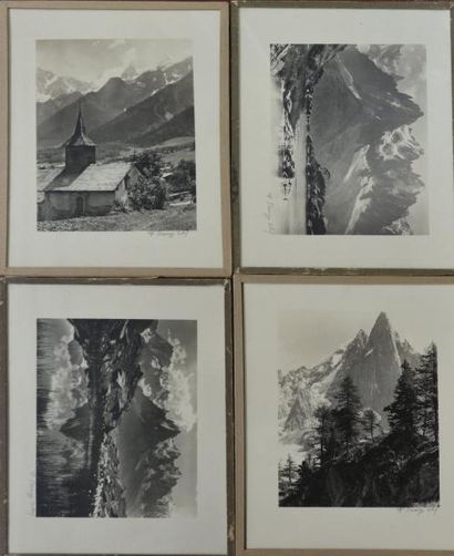 F. BARRUZZ-OSTAL Chamonix et ses environs, vers 1930
Vallée de Chamonix, Les Houches,...