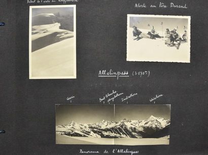 null Excursions en SUISSE et en Italie, 1948
Ski de printemps à la Cabane Britannia...