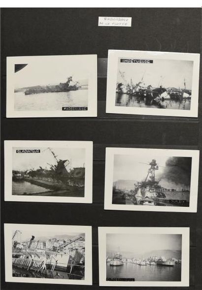 null Toulon et la Guerre, 1942-1944
Ensemble de 35 photographies sur le sabordage...