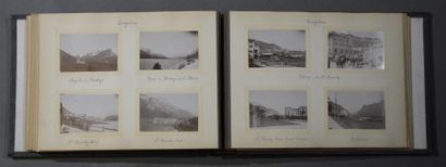 null ITALIE et SUISSE, vers 1900
Intéressant album amateur comprenant 136 tirages...