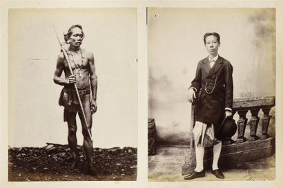 null Indochine et Japon, vers 1880-1890
Remarquable album comprenant 55 épreuves,...