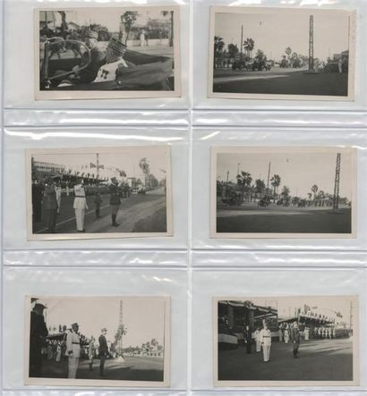 null REVUE MILITAIRE DU GÉNÉRAL GIRAUD à DAKAR, 1943
Ensemble de 20 photographies...