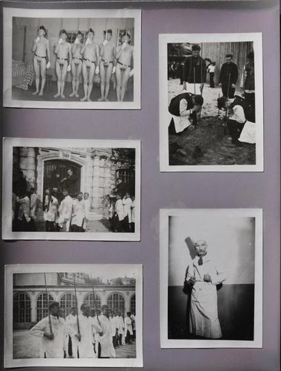 École polytechnique intime, 1935/1936 
Rare et intéressante réunion de 68 tirages...