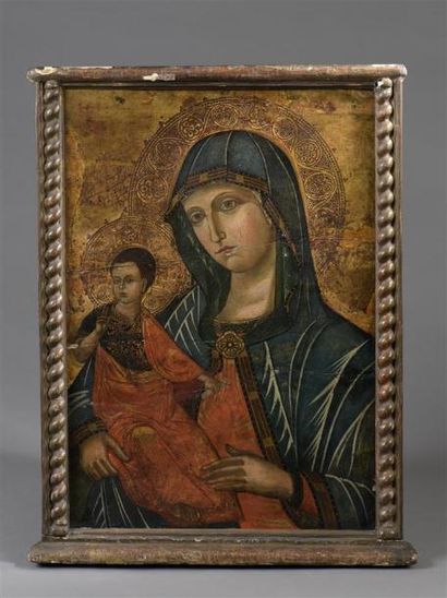 null "Madre della Consolazione" Ce modèle de Vierge byzantine est influencé par l'Italie....