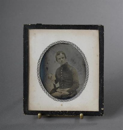 null Daguerréotype Portrait d'Ernest Gelée assis Daguerréotype, désigné du nom du...