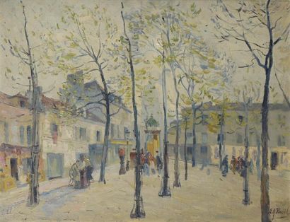 null Elie Anatole PAVIL (1873-1948) Vue de Paris Huile sur toile H. 50 cm L. 65 cm...