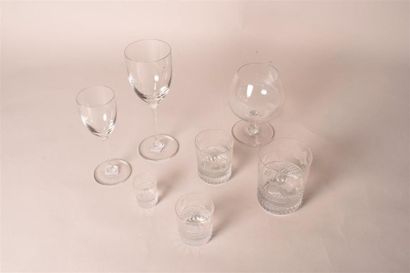 null Un ensemble de verres comprenant :

6 verres à liqueur

11 verres moyens

12...