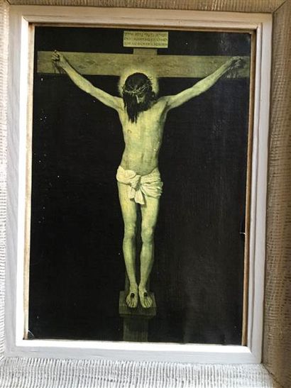 null D’après Velazquez

Crucifixion

Reproduction marouflée sur toile

H. 33 cm L.23,5...