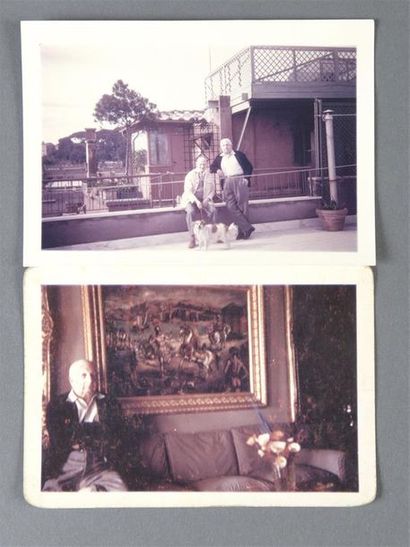 [GIORGIO DE CHIRICO (1888/1978)] 2 Photographies originales, en couleurs, 12,5 x...