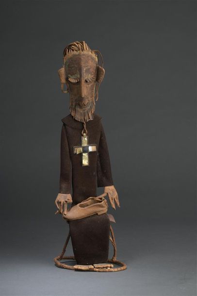 Marie VASSILIEF (1884-1957) * Moine
Sculpture, technique mixte: carton, cuir, la...