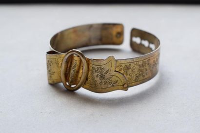 null Bracelet ceinture en or, XIXe siècle. 



