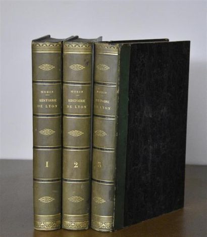 Livres anciens et modernes MORIN (J.) - HISTOIRE DE LYON, depuis la révolution de...