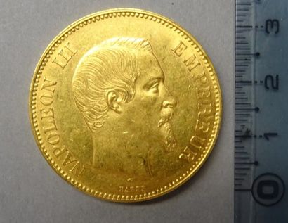 Monnaies - Médailles - Sceaux FRANCE Une pièce de 100 Francs en or, Napoléon III,...