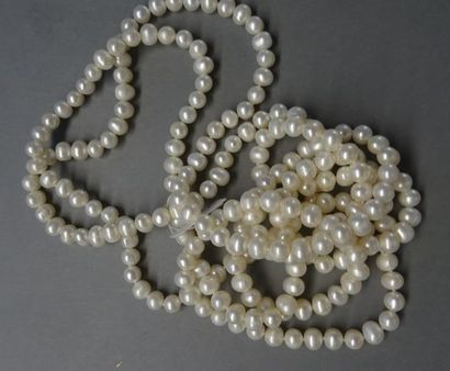 Bijoux - Joaillerie Grand sautoir en perles de culture. L. 200 cm