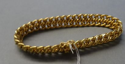 Bijoux - Joaillerie Bracelet en or jaune 18K (750/°°) Poids brut : 15,9 g